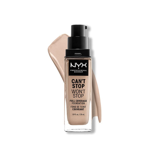 NYX Can't Stop Won't Stop Full Coverage 24H Foundation 30ml - Porcelain - Foundations at MyPerfumeShop by NYX