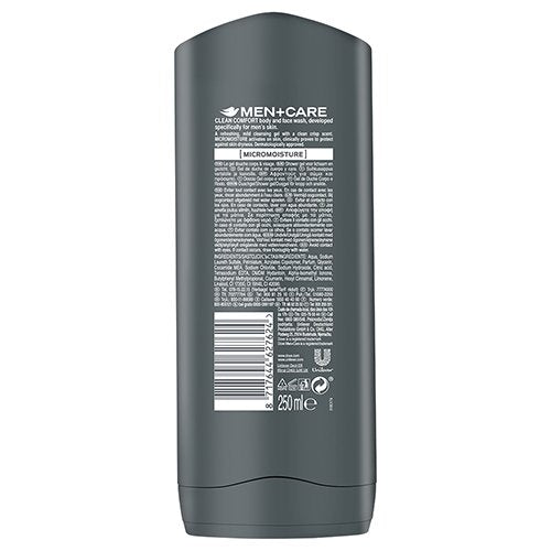 Dove Men+Care Bodywash Clean Comfort - 250ml - Personal Hygiene at MyPerfumeShop by Dove