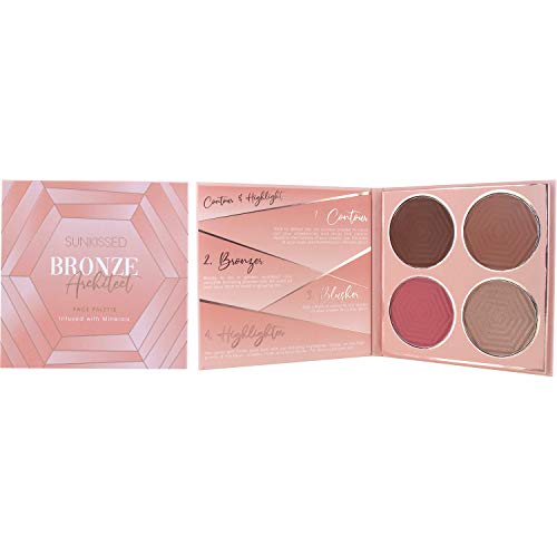 Sunkissed Bronze Architect Palette 7.5g Bronzer + 7.5g Blusher + 7.5g Highlighter + 7.5g Contour - Cosmetics at MyPerfumeShop by SUNkissed