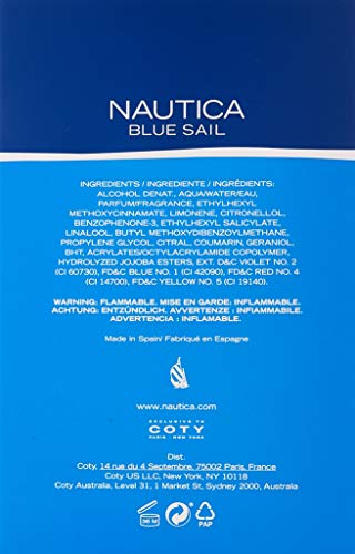 Nautica Blue Sail Eau de Toilette 100ml Spray - Eau de Toilette at MyPerfumeShop by Nautica