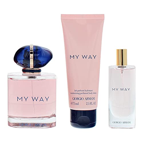 Giorgio Armani My Way Gift Set 90ml EDP + 15ml EDP + 75ml Body Lotion - Eau de Parfum at MyPerfumeShop by Giorgio Armani