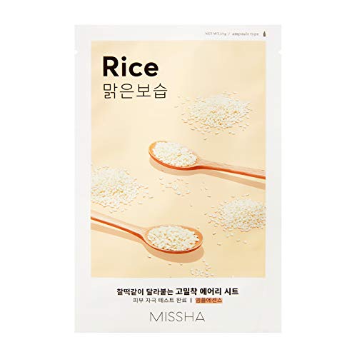 Missha Airy Fit Sheet Mask 19g - Rice - Face Mask at MyPerfumeShop by Missha