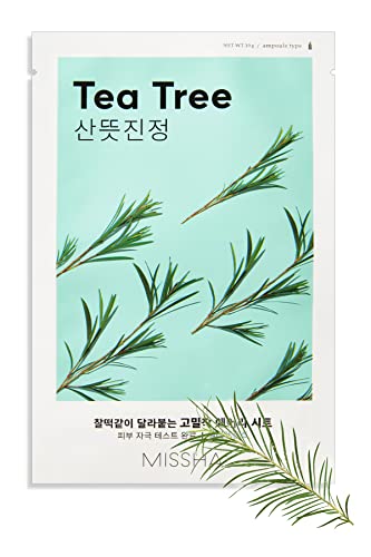 Missha Airy Fit Sheet Mask 19g - Tea Tree - Face Mask at MyPerfumeShop by Missha