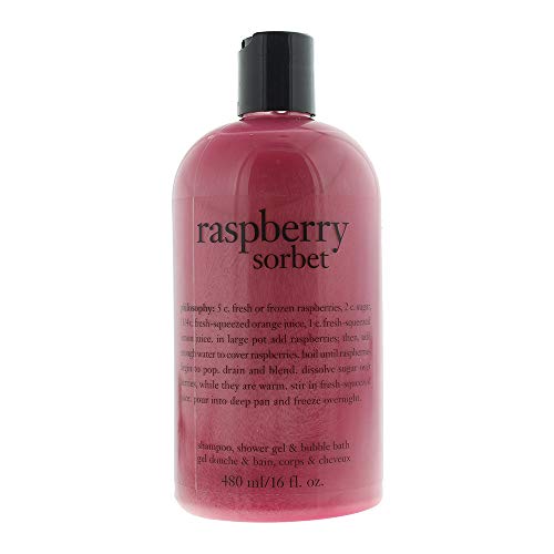 philosophy Bath & Shower Gels By Raspberry Sorbet Shampoo Shower Gel & Bubble Bath 480ml - Shower Gels at MyPerfumeShop by philosophy