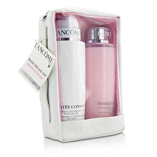 Lancôme Galantee Confort 3 Piece Gift Set: Make-Up Remover Milk 400ml - Toner 400ml - Bag - Fragrance at MyPerfumeShop by Lancôme