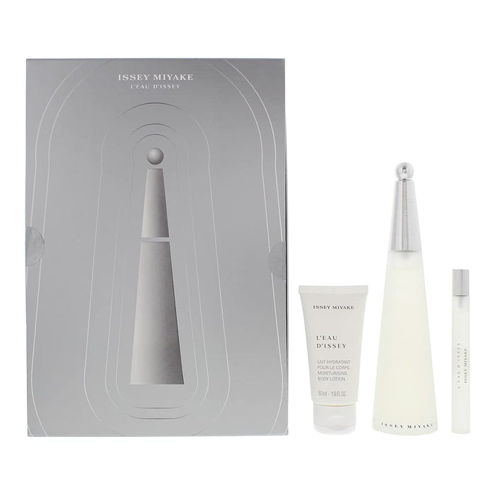 Issey Miyake L'eau D'issey 3 Piece Gift Set: Eau De Toilette 100ml - Eau De Toilette 10ml - Body Lotion 50ml - Gift Set at MyPerfumeShop by Issey Miyake