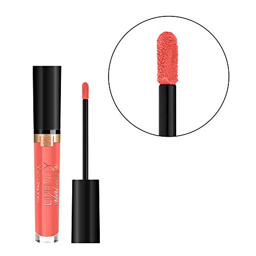 Max Factor Lipfinity Velvet Matte Liquid Lipstick 4ml - 055 Orange Glow - Cosmetics at MyPerfumeShop by Max Factor