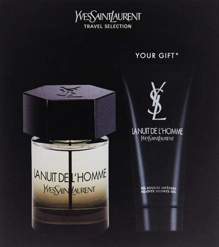 Yves Saint Laurent La Nuit de L'Homme Gift Set 100ml EDT + 50ml Shower Gel - Fragrance at MyPerfumeShop by Yves Saint Laurent