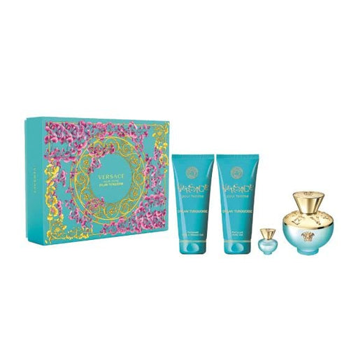 Versace Dylan Turqoise Pour Femme 4 Piece Gift Set - Gift Set at MyPerfumeShop by Versace