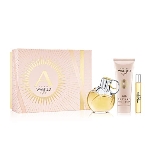 Azzaro Wanted Girl 3 Piece Gift Set: Eau De Parfum 80ml - Body Milk 100ml - Eau De Parfum 7.5ml - Fragrance at MyPerfumeShop by Azzaro