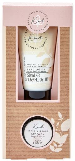 Style & Grace Kind Rescue Gift Set 50ml Hand Lotion + 10g Lip Balm - Bathtub Pillows at MyPerfumeShop by Style & Grace