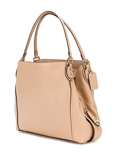 Coach Edie 31 Pebbled Leather Beechwood/Light Gold Shoulder Bag - Cosmetics at MyPerfumeShop by Coach