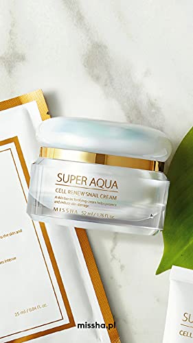 Missha Super Aqua Cell Renew Snail Cream 47ml - For Dry Skin - Face Cream at MyPerfumeShop by Missha