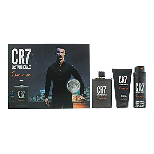 Cristiano Ronaldo CR7 Game On Gift Set 100ml EDT Spray + 150ml Shower Gel + 150ml Body Spray - Fragrance at MyPerfumeShop by Cristiano Ronaldo