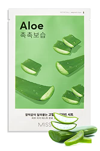 Missha Airy Fit Sheet Mask 19g - Aloe - Face Mask at MyPerfumeShop by Missha