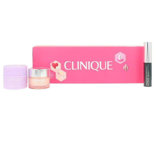 Clinique Eyes On The Fly Gift Set 3.5ml High Impact Mascara + 15ml Take The Day Off Cleansing Balm + 15ml All About Eyes Eye Cream + Pouch - Mascaras at MyPerfumeShop by Clinique