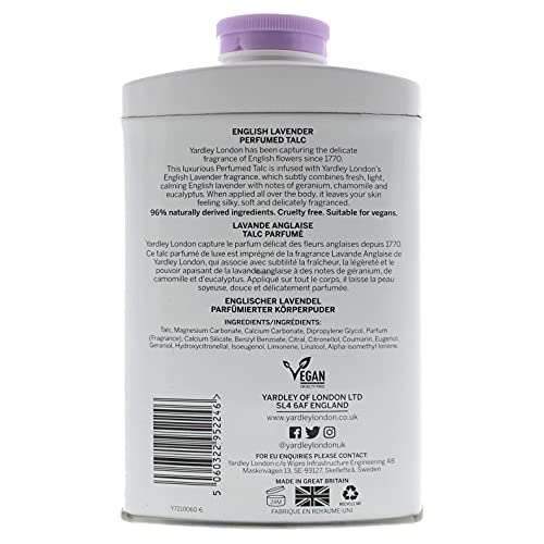 Yardley English Lavender Perfumed Talc 200g - Bath & Body at MyPerfumeShop by Yardley