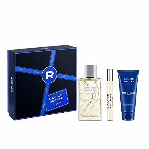 Rochas Eau De Homme Gift Set 100ml EDT + 100ml Shower Gel + 20ml EDT - Fragrance at MyPerfumeShop by Rochas