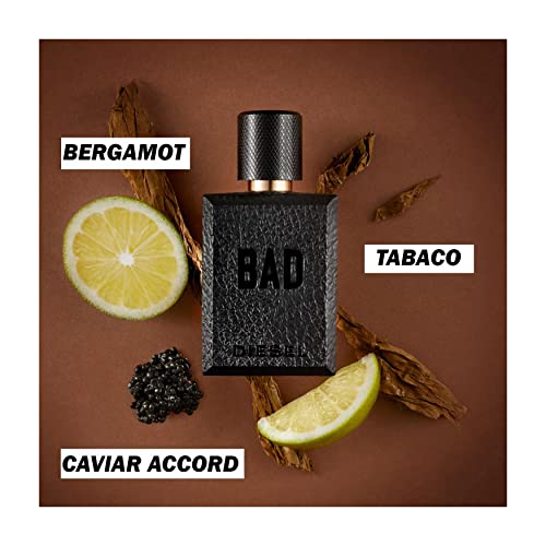 Diesel BAD Eau de Toilette Spray Perfume For Men Woody Fragrance 100ml - Eau de Toilette at MyPerfumeShop by Diesel