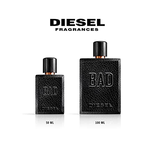 Diesel BAD Eau de Toilette Spray Perfume For Men Woody Fragrance 100ml - Eau de Toilette at MyPerfumeShop by Diesel