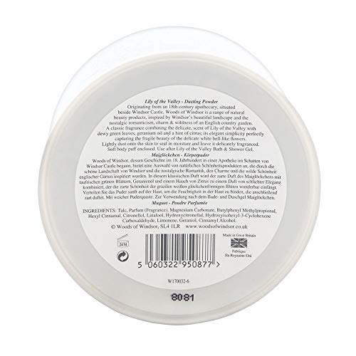 Woods Of Windsor Lily Of The Valley Dusting Powder 100g - Toiletries at MyPerfumeShop by Woods Of Windsor