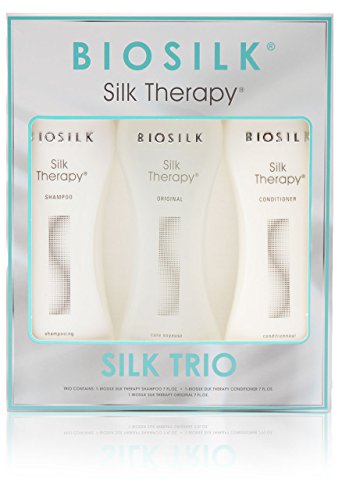 Biosilk Silk Therapy Gift Set 207ml Shampoo + 207ml Conditioner + 207ml Original Treatment - Haircare at MyPerfumeShop by Biosilk