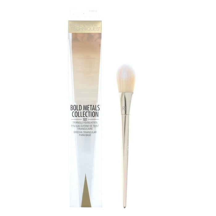 Real Techniques Bold Metals Triangle Foundation Brush No. 101 - Makeup Brushes at MyPerfumeShop by Real Techniques