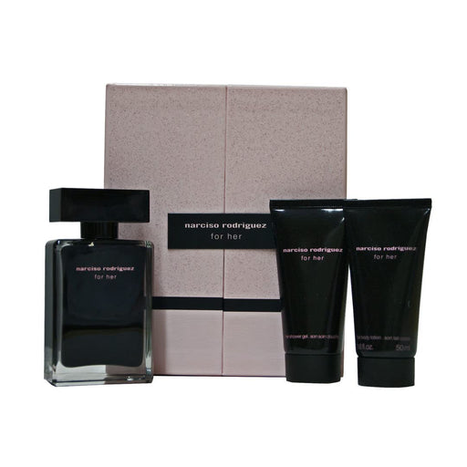 Narciso Rodriguez for Her Gift Set 50ml EDT + 50ml Body Lotion + 50ml Shower Gel - Fragrance at MyPerfumeShop by Narciso Rodriguez