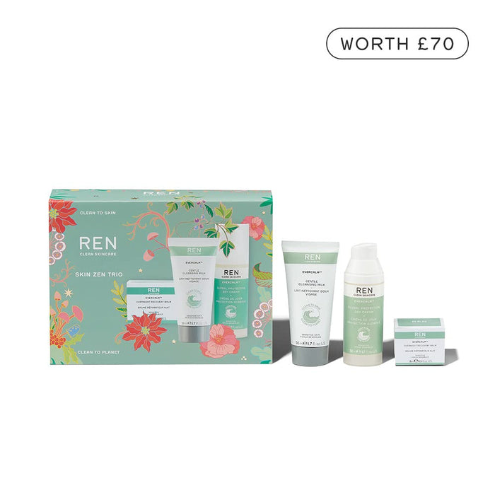 Ren Skin Zen Trio Cleanse Milk,Day Cream,O/N Balm - Sets & Kits at MyPerfumeShop by REN Clean Skincare