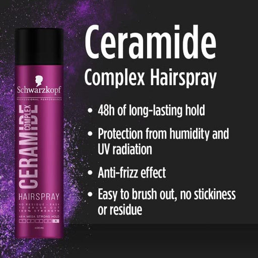 Schwarzkopf Styling Ceramide Complex Hairspray - 400ml - Styling at MyPerfumeShop by Schwarzkopf