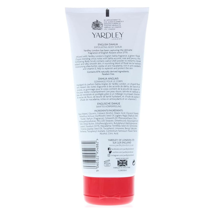 Yardley London English Dahlia Body Scrub 200ml - Body Scrub at MyPerfumeShop by Yardley London