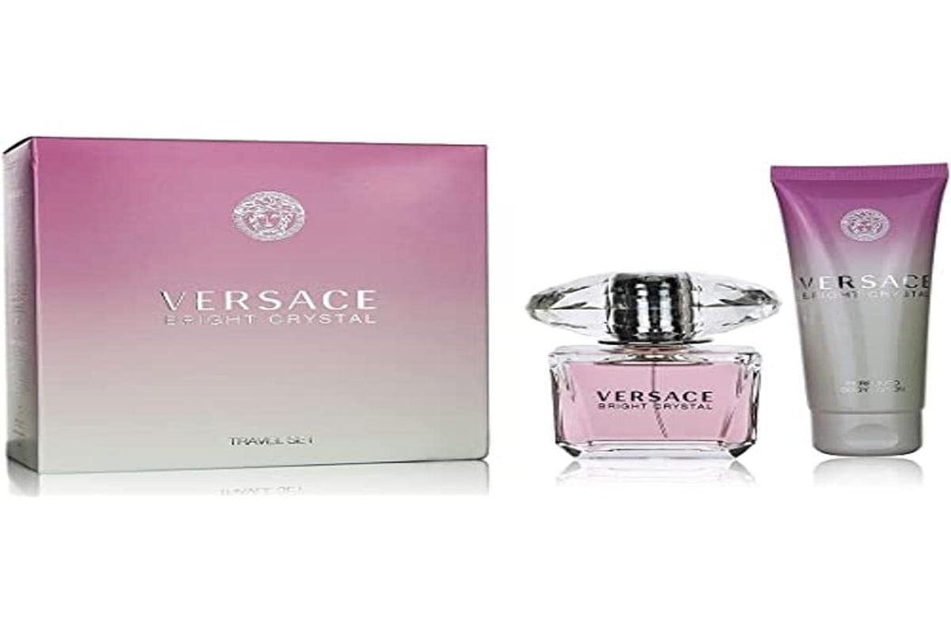 Versace Bright Crystal Gift Set 50ml EDT + 100ml Body Lotion - Fragrance at MyPerfumeShop by Versace