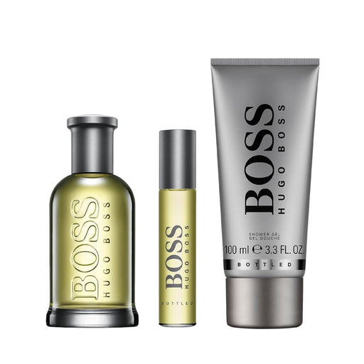 Hugo Boss Boss Bottled Gift Set 100ml EDT + 100ml Shower Gel + 10ml EDT - Fragrance at MyPerfumeShop by Hugo Boss