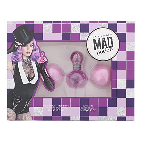 Katy Perry Mad Potion Eau De Parfum 30ml & 2 X 100G Bath Bomb Gift Set - Eau de Perfume at MyPerfumeShop by Katy Perry