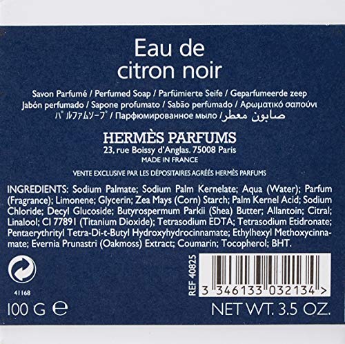 Hermes Eau De Citron Noir Perfumed Soap 100 g Lemon - Fragrance at MyPerfumeShop by Hermes