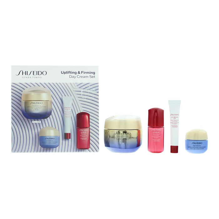 Shiseido Vital Perfection Gift Set 50ml Cream + 15ml Overnight Firming Treatment + 10ml Power Infusing Concentrate + 3ml Eye Treatment - Default Title - Face Cream at MyPerfumeShop by Shiseido