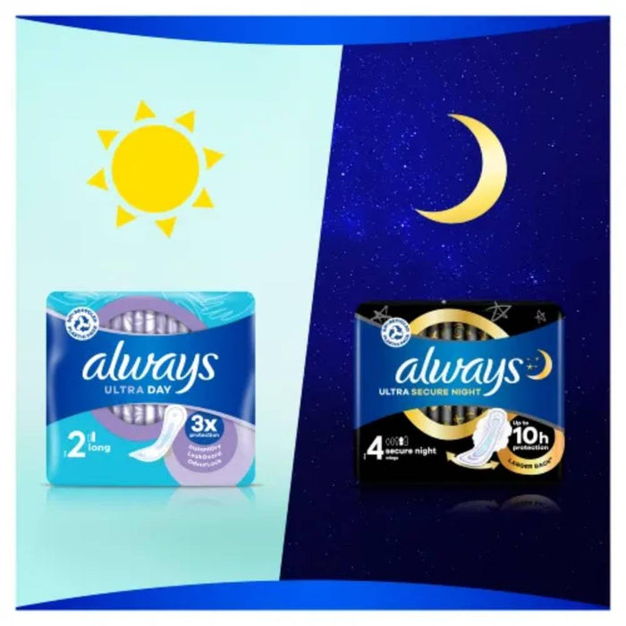 Always Ultra Sanitary Towels Long S2 x 13 - Sanitary Towels at MyPerfumeShop by Always