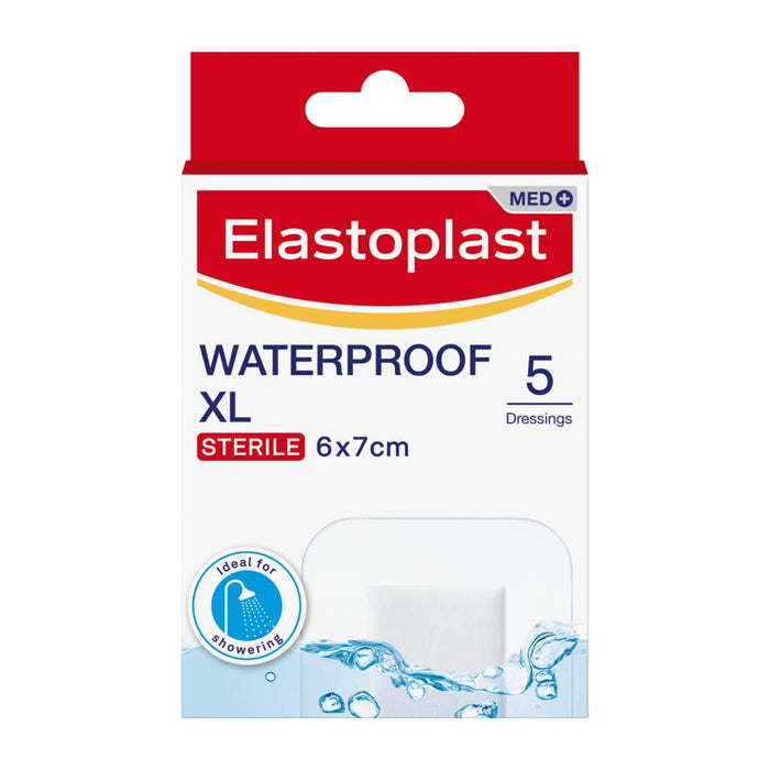 Elastoplast Waterproof XL Dressing 6x7cm x 5 - Dressings at MyPerfumeShop by Elastoplast