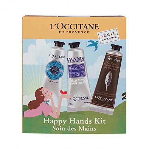 L'Occitane Happy Hands Kit Hand Cream 6 Piece Gift Set: Shea Butter Hand Cream x 2 - Lavender Hand Cream x 2 - Verveine Cooling Hand Cream x 2 - Skincare at MyPerfumeShop by L'Occitane