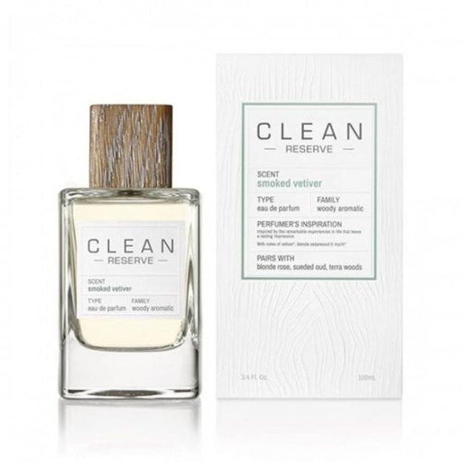 Clean Reserve Smoked Vetiver Eau de Parfum 100ml Spray - Fragrance at MyPerfumeShop by Clean