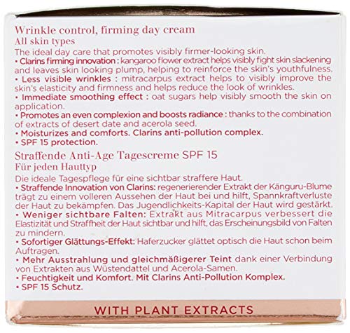 Clarins Extra-Firming Day Cream For All Skin Types SPF15 50ml - Face Cream at MyPerfumeShop by Clarins