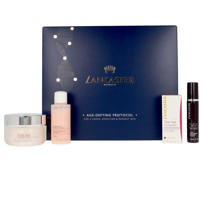 Lancaster Total Age Correction _Amplified 4 Piece Gift Set: Toner 30ml - Anti-Wrinkle Serum 10ml - Cream Spf15 50ml - Brightening Serum 3ml - Gift Set at MyPerfumeShop by Lancaster