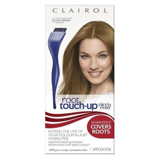 Nice & Easy Root Touch Up Light Brown 6 - Colourants at MyPerfumeShop by Clairol