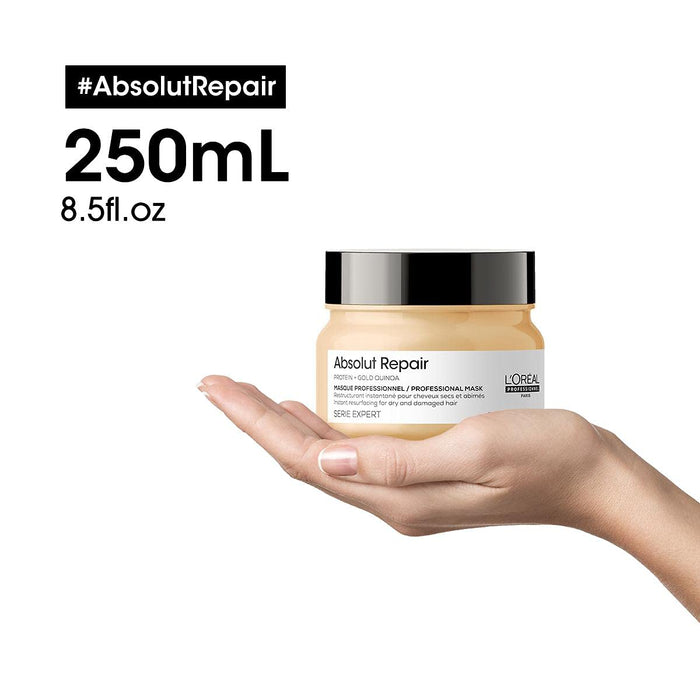 L'Orï¿½al Professionnel Serie Expert Gold Quinoa + Protein Absolut Repair Mask 250ml - Haircare at MyPerfumeShop by L'Oréal Professionnel