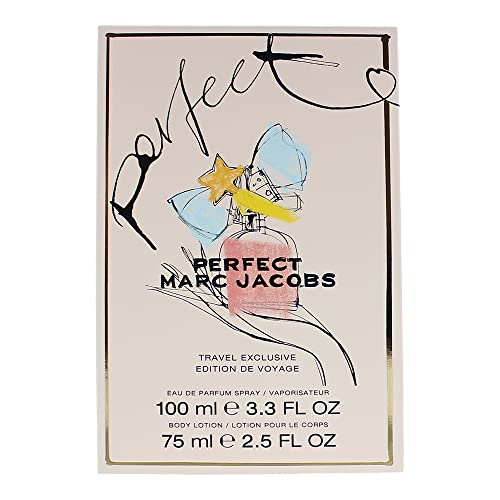 Marc Jacobs Perfect 2 Piece Gift Set: Eau De Parfum 100ml - Body Lotion 75ml - Gift Set at MyPerfumeShop by Marc Jacobs