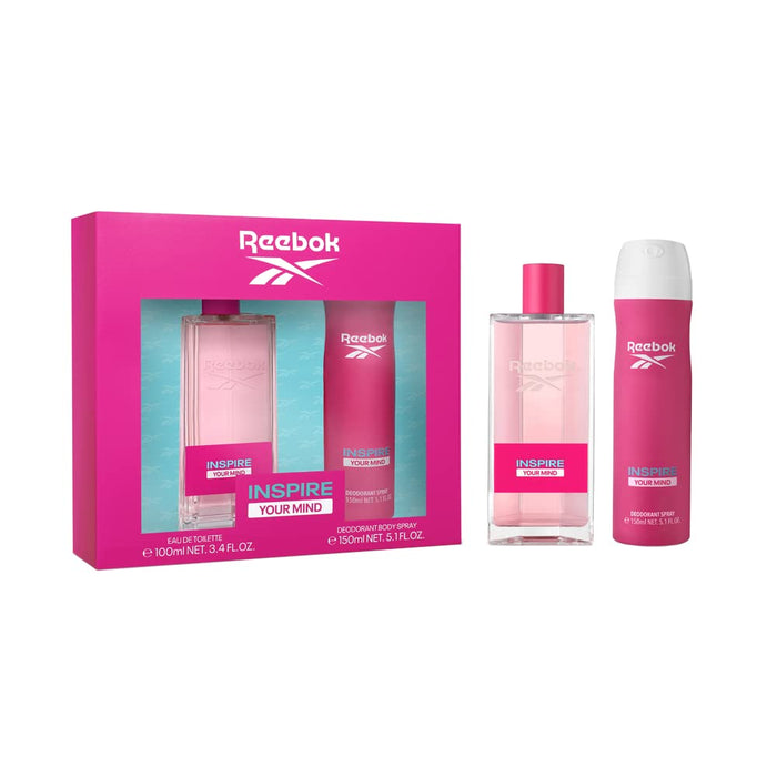 Reebok Inspire Your Mind Woman Gift Set 100ml EDT + 150ml Body Spray - Deodorant at MyPerfumeShop by Reebok