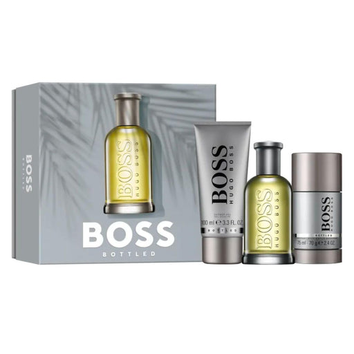 Hugo Boss Boss Bottled Gift Set 100ml EDT + 100ml Shower Gel + 75g Deodorant Stick - Default Title - Eau de Toilette at MyPerfumeShop by Hugo Boss