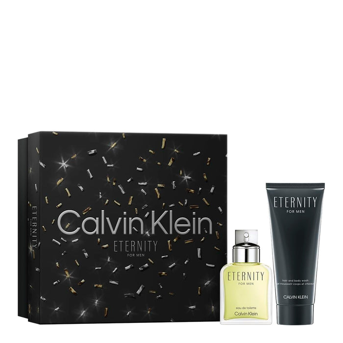 Calvin Klein Eternity For Men 2 Piece Gift Set: Eau de Toilette 50ml - Shower Gel 100ml - Eau de Toilette at MyPerfumeShop by Calvin Klein