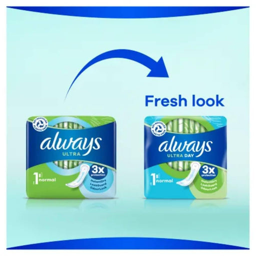 Always Ultra Sanitary Towels Normal Size 1 x 15 - Sanitary Towels at MyPerfumeShop by Always