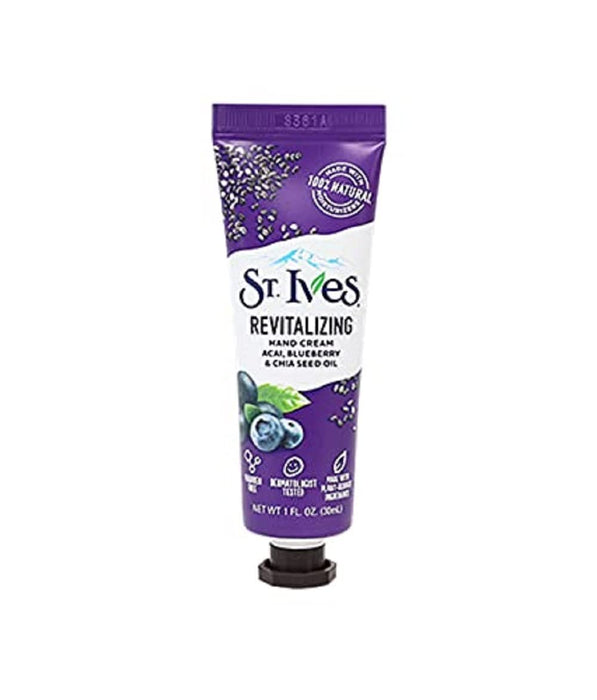 St. Ives Revitalising Acai Blueberry & Chia Seed Oil Hand Cream 30ml - Hand Cream at MyPerfumeShop by St. Ives